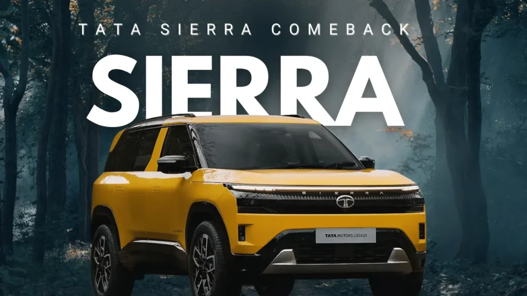 New Tata sierra comeback